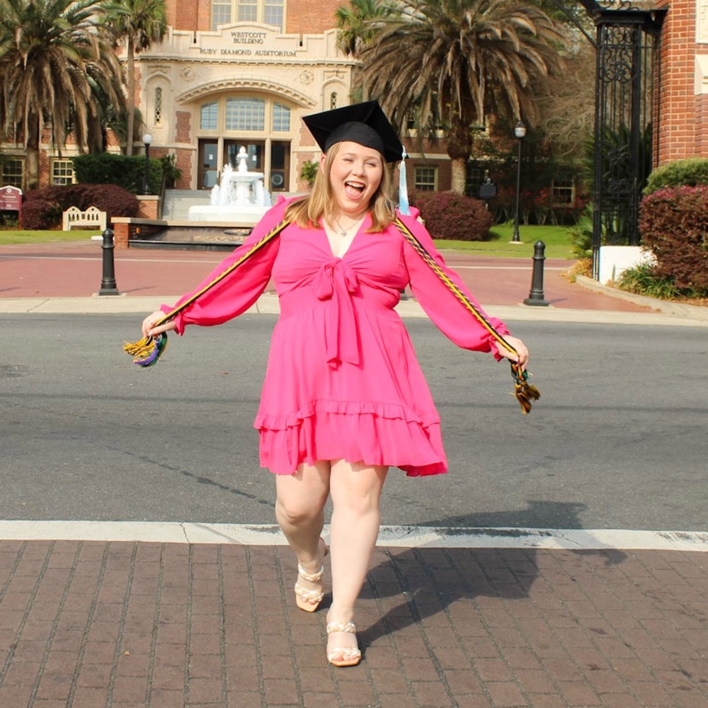 Pink Ruffled Tiered Sundress with Bishop Sleeves